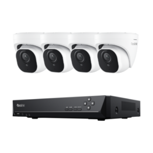 Reolink RLK8-800D4 four turret cameras and NVR