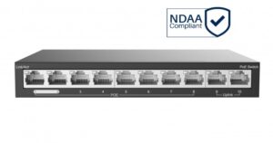 GS-POE8-2UP 8-port PoE network switch NDAA compliant