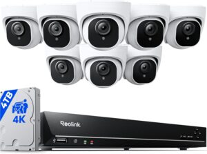 Reolink 4K 8-camera PoE security system with 16-channel NVR and 4TB hard drive